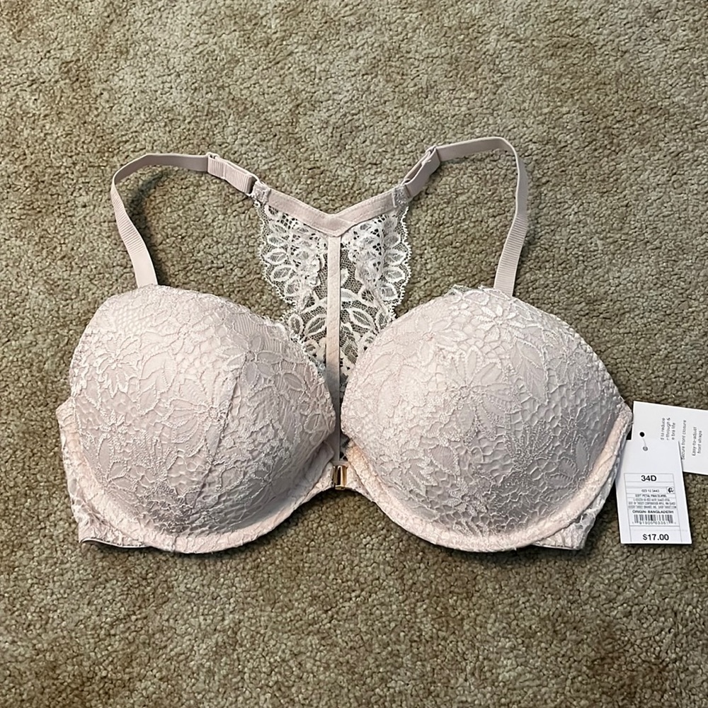 Auden lace back racerback bra 34D
